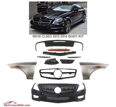 CLS63 Body Kit Bumper, Fenders, Grille, Diffuser W219 2012-2014 CLS550 CLS600