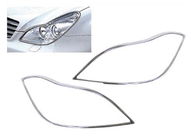 CLS Chrome Headlight Trims Pair 12-14 W219 CLS550/CLS600/CLS63