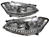 S-Class LED Headlight Covers With Hid Bulbs W221 2007 2008 2009 S550 S600 S65 S63