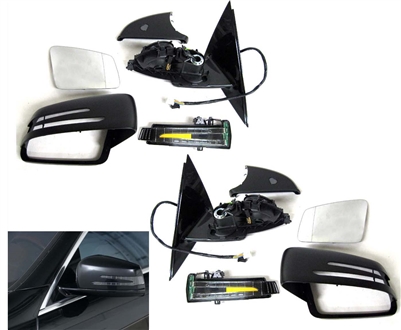 S-Class Side View Mirror Set W221 S550 S63 S600 (2010-2013 Style)