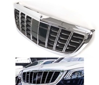 S-Class GT Style S65/S63 Grille Chrome-Black Grille W222 2014-2019 S550 S600 S500 S400 S350