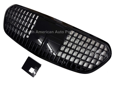 S580 Mayback Style Gloss Black grille W223 2021-2025 S560/S63/S580