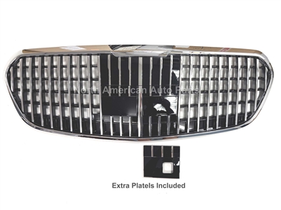 S580 Mayback Style Chrome grille W223 2021-2025 S560/S63/S580