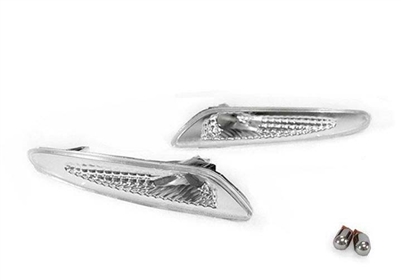 SL CLear Bumper Lights Pair 03-06 R230 SL500/SL600/SL55