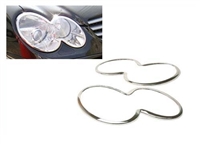 SL Chrome Headlight Trims 03-08 R230 SL500/SL600/SL55/SL550/SL63