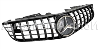 SL GTR GT Style Grille Black-Chrome R230 2009-2011 SL550 SL63