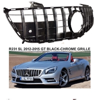 SL GT GT-R Style Black Grille R231 2012-2016  SL550 S65 (Will Not Fit On SL63)