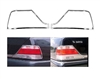 S-Class Sedan Tail Light Chrome Moldings Pair 95-99 W140 S420/S500/S600