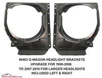G-Wagon 90-06 Headlight Brackets To Upgrade To 07-18 Style. W463 1990-2006 G500 G55