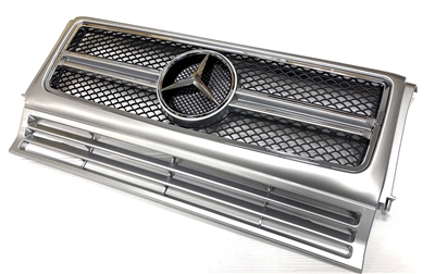 G63 Grille Style Silver 00-18 W463 1990-2017 Fits All Models G500/G550/G55/G63