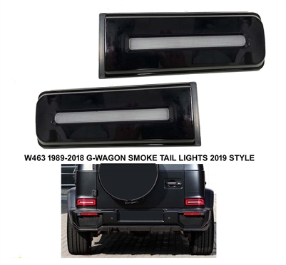 G-Wagon 2019 Style Led  Smoke Tail Lights W463 1989-2018 G500 G550 G55 G63