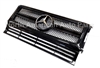 G-Wagon G63  Style All Black Grille With Chrome Star W463 1989-2018 G500 G550 G63 G55