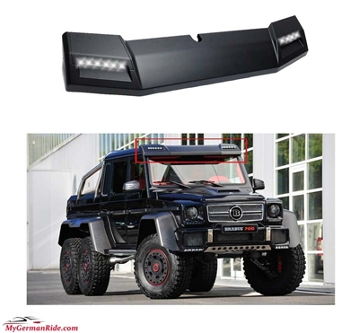 G63 Brabus Style Front Roof Spoiler With Led W463 1989-2018 G500 G55 G550 G63