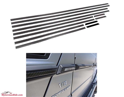 G-Wagon G63 Carbon Fiber Side Body Molding Set W463 1989-2018 G500 G55 G550 G63