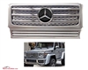 G-Wagon G55 Silver-Chrome Grille With Chrome Star W463 1990-2017 G500 G55 G550 G63