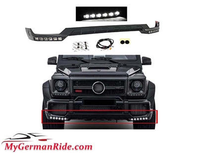 G-Wagon G63 Brabus Style Lower Lip With Led W463