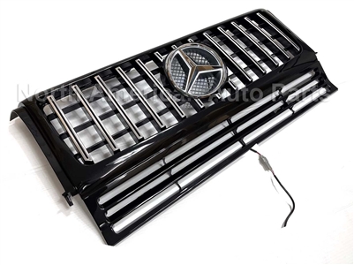 G-Wagon GT Black-Chrome Grille With LED Illuminated  Star W463 1990-2018 G500 G350 G550 G55 G63 G65