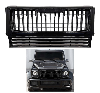 G-Wagon Maybach Style Grille All GLossy Black W463 1989-2018 G500 G55 G550 G63 G65