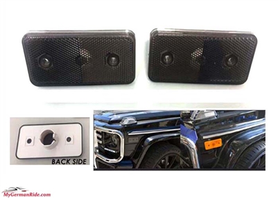 G-Wagon Smoke Side Marker Fits Front Or Rear Set Of 2 Lights 1989-2014 W463 G500/G55/G550/G63