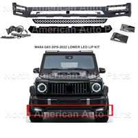 G500 G550  Front Lower Led Lip Spoiler W464 1019-2024