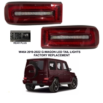 G-Wagon Factory Style Led Tail Lights W464 2019-2022 G500 G550 G63 G65 (Pair)