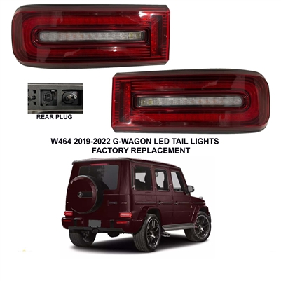 G-Wagon Factory Style Led Tail Lights W464 2019-2022 G500 G550 G63 G65 (Pair)