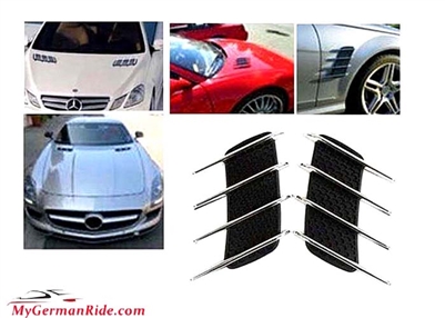 Mercedes Benz SL AMG Style Hood/Fender Vents Pair For All Models