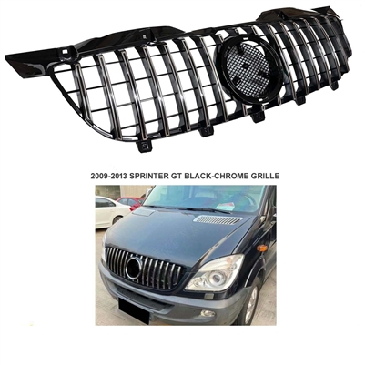 Sprinter GT GT-R Style Grille Black-Chrome Panamericana  W906 2009-2013