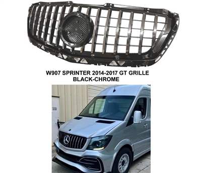 Sprinter GT GT-R Style Grille Black-Chrome Panamericana  W907  2014-2017