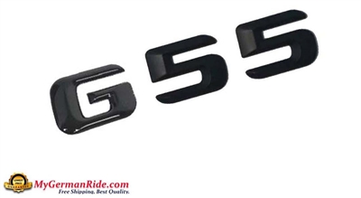 G55 GLossy Black Emblem W463 G-Wagon AMG