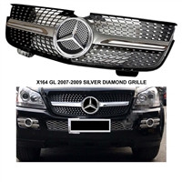 GL Diamond Style Grille Silver-Chrome X164 2007-2012 GL450 GL350