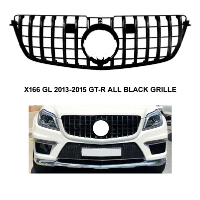 GL GTR All Black Grille X166 2013-2016 GL550 GL400 GL450 GL63