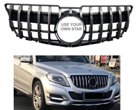 GLK GT Panamericana Style Black-Chrome Grille X204 2013-2015 GLK250 GLK350 GLK300