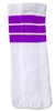 Kids socks with Purple stripes