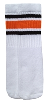 Kids socks with Black-Orange stripes