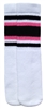 Kids socks with Black-Bubblegum Pink stripes