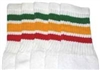 Kids socks with Green-Gold-Red stripes