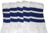 Kids socks with Royal Blue stripes