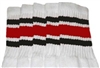 Kids socks with Black-Red stripes