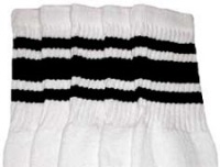 Knee high socks with Black stripes