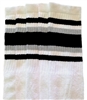 Over the knee socks with Black-Grey stripes