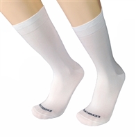 Mens White Italian Dress socks