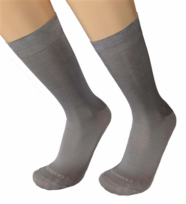 Mens Cenere Grey Italian Dress socks