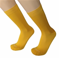 Mens Ocra Gold Italian Dress socks