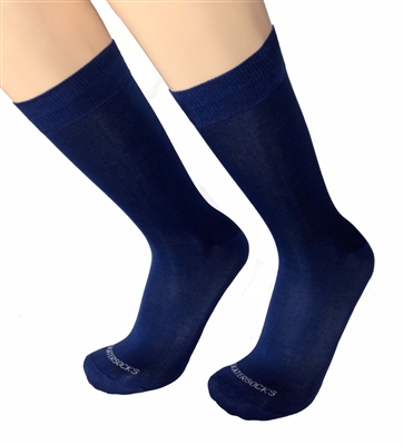 Mens Abisso Navy Blue Italian Dress socks