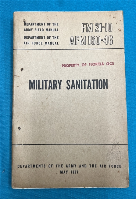 FM21-10 Military Sanitation Field Manual 1957