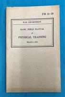 FM21-20 Physical Training  Field Manual 1941