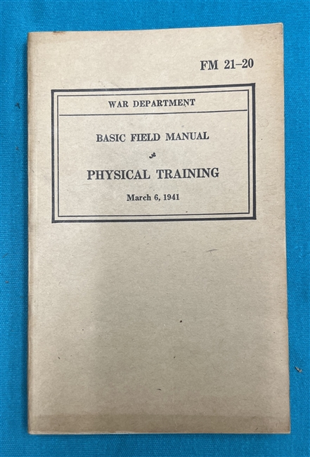 FM21-20 Physical Training  Field Manual 1941