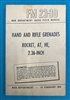 FM23-30  Hand and Rifle Grenades 2.36" Rocket Launcher Field Manual 1944