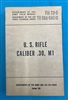 FM23-5 US Rifle Cal..30 M1 Garand  Field Manual 1951